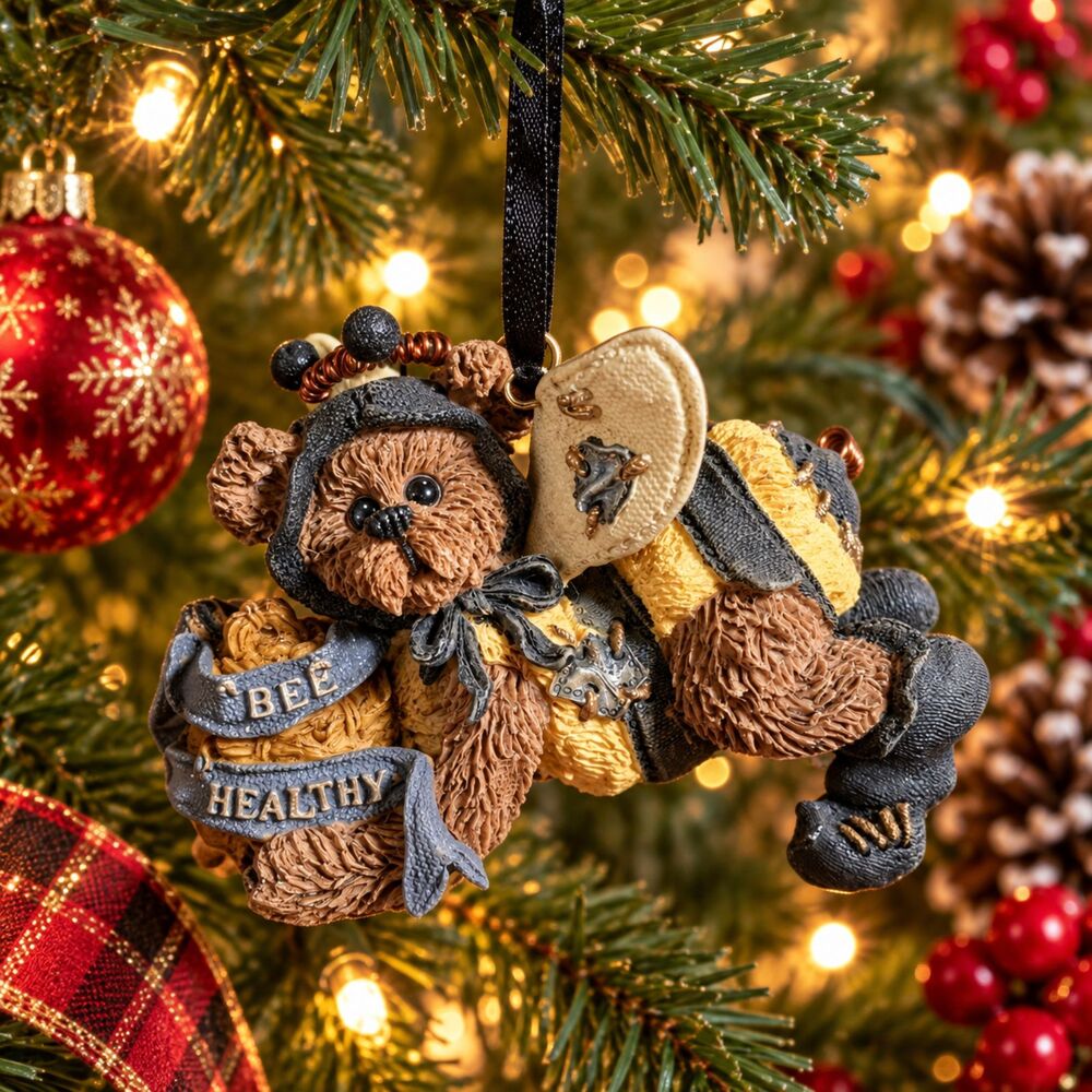 Boyds Bears Doc Buzzby Bee Healthy #25716 Bearstone Ornament 1998 Retired